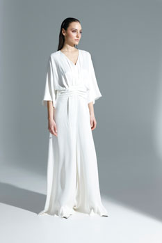 Tiffany Production Kombinezon sa naglašenim strukom i širokim nogavicama